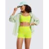 imageCRZ YOGA Womens Butterluxe High Waisted Biker Shorts 25 Inches  Yoga Workout Spandex Running Volleyball BootyNeon Yellow