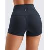 imageCRZ YOGA Womens Butterluxe High Waisted Biker Shorts 25 Inches  Yoga Workout Spandex Running Volleyball BootyTrue Navy