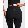 imageCRZ YOGA Womens Butterluxe High Waisted Flare Capris Leggings 23quot  Bootcut Yoga Pants Cropped Lounge Casual ComfyBlack