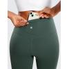 imageCRZ YOGA Womens Butterluxe High Waisted Flare Capris Leggings 23quot  Bootcut Yoga Pants Cropped Lounge Casual ComfyDark Forest Green
