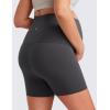 imageCRZ YOGA Womens Butterluxe Maternity Biker Shorts Over The Belly 4quot  Pregnancy Yoga Workout ActivewearMysterious Grey