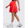 imageCRZ YOGA Womens Butterluxe Maternity High Waisted Tennis Skirts A Line Flowy Golf Athletic Casual Pregnancy with PocketsDeep Red