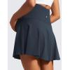 imageCRZ YOGA Womens Butterluxe Maternity High Waisted Tennis Skirts A Line Flowy Golf Athletic Casual Pregnancy with PocketsTrue Navy