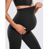 imageCRZ YOGA Womens Butterluxe Maternity Leggings Over The Belly 28quot  Workout Activewear Yoga Pregnancy Pants Buttery SoftBlack