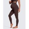 imageCRZ YOGA Womens Butterluxe Maternity Leggings Over The Belly 28quot  Workout Activewear Yoga Pregnancy Pants Buttery SoftHot Fudge Brown