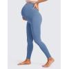 imageCRZ YOGA Womens Butterluxe Maternity Leggings Over The Belly 28quot  Workout Activewear Yoga Pregnancy Pants Buttery SoftOasis Blue