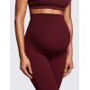 imageCRZ YOGA Womens Butterluxe Maternity Leggings Over The Belly 28quot  Workout Activewear Yoga Pregnancy Pants Buttery SoftRed Merlot