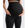 imageCRZ YOGA Womens Butterluxe Maternity Leggings with Pockets Over The Belly 25quot  Workout Active Yoga Pregnancy Pants SoftBlack