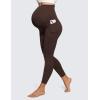 imageCRZ YOGA Womens Butterluxe Maternity Leggings with Pockets Over The Belly 25quot  Workout Active Yoga Pregnancy Pants SoftHot Fudge Brown
