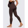 imageCRZ YOGA Womens Butterluxe Maternity Leggings with Pockets Over The Belly 25quot  Workout Active Yoga Pregnancy Pants SoftHot Fudge Brown