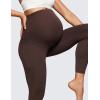 imageCRZ YOGA Womens Butterluxe Maternity Leggings with Pockets Over The Belly 25quot  Workout Active Yoga Pregnancy Pants SoftHot Fudge Brown