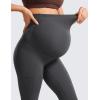 imageCRZ YOGA Womens Butterluxe Maternity Leggings with Pockets Over The Belly 25quot  Workout Active Yoga Pregnancy Pants SoftMysterious Grey