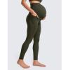 imageCRZ YOGA Womens Butterluxe Maternity Leggings with Pockets Over The Belly 28quot  Soft Workout Active Yoga Pregnancy PantsOlive Green