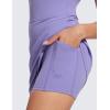 imageCRZ YOGA Womens Butterluxe Tennis Dress Spaghetti Strap Casual Athletic Sports Outfits with Builtin Shorts and BrasDark Lavender Purple