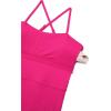 imageCRZ YOGA Womens Butterluxe Tennis Dress Spaghetti Strap Casual Athletic Sports Outfits with Builtin Shorts and BrasGranita Pink