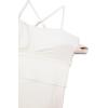 imageCRZ YOGA Womens Butterluxe Tennis Dress Spaghetti Strap Casual Athletic Sports Outfits with Builtin Shorts and BrasMilky White Bone