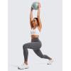 imageCRZ YOGA Womens Butterluxe Workout Leggings 25 Inches  High Waisted Gym Yoga Pants with Pockets Buttery SoftDark Carbon