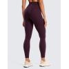 imageCRZ YOGA Womens Butterluxe Workout Leggings 25 Inches  High Waisted Gym Yoga Pants with Pockets Buttery SoftDeep Purple