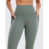 imageCRZ YOGA Womens Butterluxe Workout Leggings 25 Inches  High Waisted Gym Yoga Pants with Pockets Buttery SoftGrey Sage