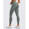 imageCRZ YOGA Womens Butterluxe Workout Leggings 25 Inches  High Waisted Gym Yoga Pants with Pockets Buttery SoftGrey Sage