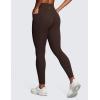 imageCRZ YOGA Womens Butterluxe Workout Leggings 28 Inches  High Waisted Gym Yoga Pants with Pockets Running Buttery SoftHot Fudge Brown