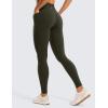 imageCRZ YOGA Womens Butterluxe Workout Leggings 28 Inches  High Waisted Gym Yoga Pants with Pockets Running Buttery SoftOlive Green