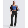imageCRZ YOGA Womens Cloud Jersey Foldover Waist Flare Pants 31quot  Yoga High Waisted Bootcut Lounge CasualBlack