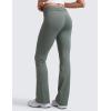 imageCRZ YOGA Womens Cloud Jersey Foldover Waist Flare Pants 31quot  Yoga High Waisted Bootcut Lounge CasualGrey Sage