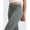 imageCRZ YOGA Womens Cloud Jersey Foldover Waist Flare Pants 31quot  Yoga High Waisted Bootcut Lounge CasualGrey Sage