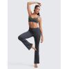 imageCRZ YOGA Womens Cloud Jersey Foldover Waist Flare Pants 31quot  Yoga High Waisted Bootcut Lounge CasualInk Gray