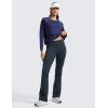 imageCRZ YOGA Womens Cloud Jersey Foldover Waist Flare Pants 31quot  Yoga High Waisted Bootcut Lounge CasualTrue Navy
