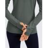 imageCRZ YOGA Womens Full Zip Hooded Sweatshirts Workout Sweat Jackets Slim Fit Running Track Hoodies with ThumbholesGrey Sage