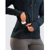 imageCRZ YOGA Womens Full Zip Hooded Sweatshirts Workout Sweat Jackets Slim Fit Running Track Hoodies with ThumbholesTrue Navy