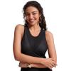imageCRZ YOGA Womens Mesh Midi Sleeveless Swimsuit Coverup Tank Dress Bathing Suit Beach Cover Ups with Back SlitBlack