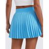 imageCRZ YOGA Womens Mini Pleated Athletic Tennis Skirts High Waisted A Line Golf Pickleball Casual Skort with Inner PocketsKayak Blue