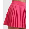 imageCRZ YOGA Womens Mini Pleated Athletic Tennis Skirts High Waisted A Line Golf Pickleball Casual Skort with Inner PocketsLip Gloss Pink