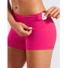 imageCRZ YOGA Womens Naked Feeling Biker Shorts  3 Inches High Waisted Yoga Workout Running SpandexGranita Pink