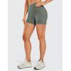 imageCRZ YOGA Womens Naked Feeling Biker Shorts  3 Inches High Waisted Yoga Workout Running SpandexGrey Sage