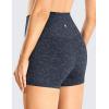 imageCRZ YOGA Womens Naked Feeling Biker Shorts  3 Inches High Waisted Yoga Workout Running SpandexLeopard Multi 2