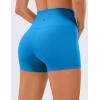imageCRZ YOGA Womens Naked Feeling Biker Shorts  3 Inches High Waisted Yoga Workout Running SpandexMadagascar Blue
