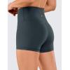 imageCRZ YOGA Womens Naked Feeling Biker Shorts  3 Inches High Waisted Yoga Workout Running SpandexMelanite
