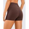 imageCRZ YOGA Womens Naked Feeling Biker Shorts  3 Inches High Waisted Yoga Workout Running SpandexTaupe