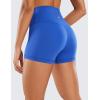 imageCRZ YOGA Womens Naked Feeling Biker Shorts  3 Inches High Waisted Yoga Workout Running SpandexWaves Blue