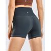 imageCRZ YOGA Womens Naked Feeling Biker Shorts  4 Inches High Waist Yoga Workout Running Gym SpandexMelanite