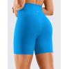 imageCRZ YOGA Womens Naked Feeling Biker Shorts  6 Inches High Waist Yoga Workout Running Gym SpandexMadagascar Blue