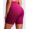 imageCRZ YOGA Womens Naked Feeling Biker Shorts  6 Inches High Waist Yoga Workout Running Gym SpandexMagenta Purple