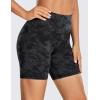 imageCRZ YOGA Womens Naked Feeling Biker Shorts  6 Inches High Waist Yoga Workout Running Gym SpandexTie Dye Smoke Ink