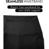 imageCRZ YOGA Womens Naked Feeling Biker Shorts with Pockets 8  High Waisted Yoga Gym Workout SpandexBlack