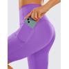 imageCRZ YOGA Womens Naked Feeling Biker Shorts with Pockets 8  High Waisted Yoga Gym Workout SpandexRoyal Lilac