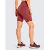 imageCRZ YOGA Womens Naked Feeling Biker Shorts with Pockets 8  High Waisted Yoga Gym Workout SpandexSavannah